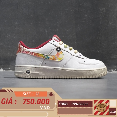 NIKE AIR FORCE 1 CHINESE NEW YEAR 2020 (GS) CU2980 191 SIZE 38 GIÀY 2HAND CHÍNH HÃNG PVN20686