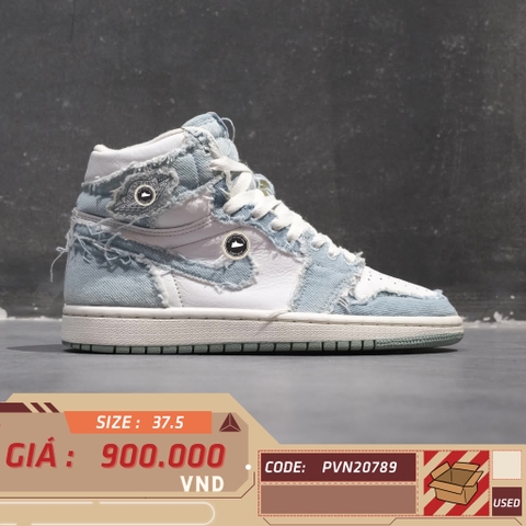 NIKE AIR JORDAN 1 HIGH OG DENIM (W) DM9036 104 SIZE 37.5 GIÀY 2HAND CHÍNH HÃNG PVN20789