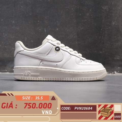 NIKE AIR FORCE 1 '07 'TRIPLE WHITE' DD8959-100 SIZE 35.5 GIÀY 2HAND CHÍNH HÃNG PVN20684