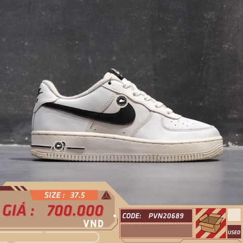 NIKE AIR FORCE 1 LOW AN20 WHITE BLACK (GS) CT7724 100 SIZE 37.5 GIÀY 2HAND CHÍNH HÃNG PVN20689