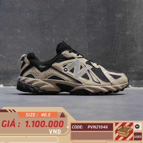 NEW BALANCE 610T ALUMINUM BLACK ML610TAC SIZE 40.5 GIÀY 2HAND CHÍNH HÃNG PVN21046