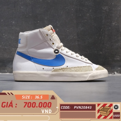 Nike Blazer Mid '77 Vintage 'Pacific Blue' BQ6806 400 SIZE 36.5 GIÀY 2HAND CHÍNH HÃNG PVN20843