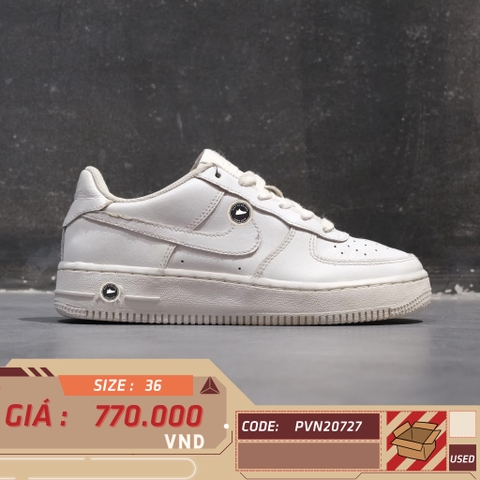 NIKE AIR FORCE 1 LOW GS 'WHITE' 314192 117 SIZE 36 GIÀY 2HAND CHÍNH HÃNG PVN20727