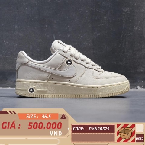NIKE WMNS AIR FORCE 1 LOW PRM MF 'SUMMIT WHITE' DR9503 100 SIZE 36.5 GIÀY 2HAND CHÍNH HÃNG PVN20679