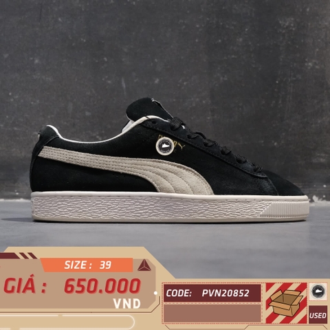 PUMA Suede Classic XXI Black White 374915 01 SIZE 39 GIÀY 2HAND CHÍNH HÃNG PVN20852