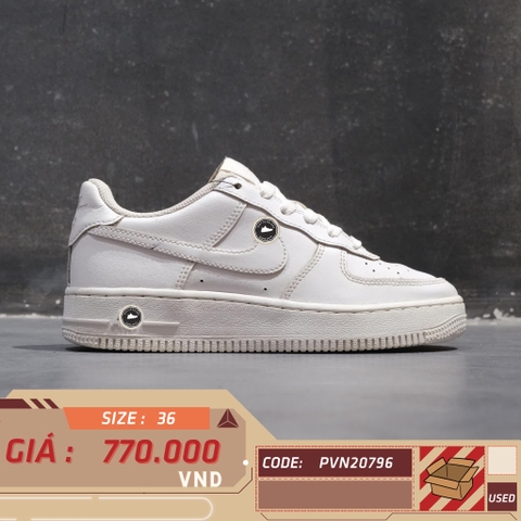 Nike Air Force 1 Low GS 'Triple White' 314192 117 SIZE 36 GIÀY 2HAND CHÍNH HÃNG PVN20796