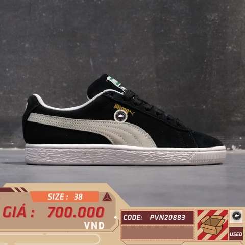 Puma Suede Classic Eco Black White 352634 03 SIZE 38 GIÀY 2HAND CHÍNH HÃNG PVN20883