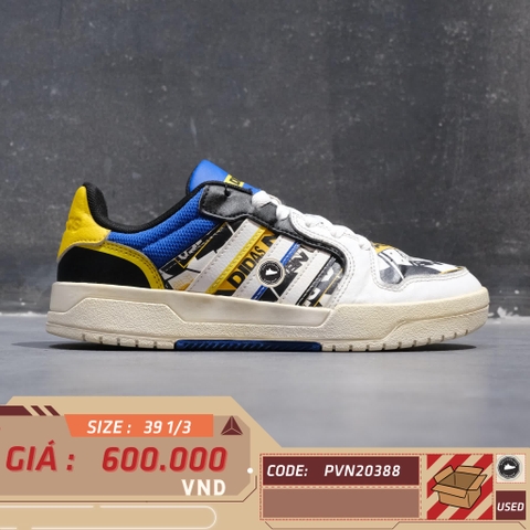 ADIDAS NEO ENTRAP 'WHITE YELLOW BLUE' GW7007 SIZE 39 1/3 GIÀY 2HAND CHÍNH HÃNG PVN20388