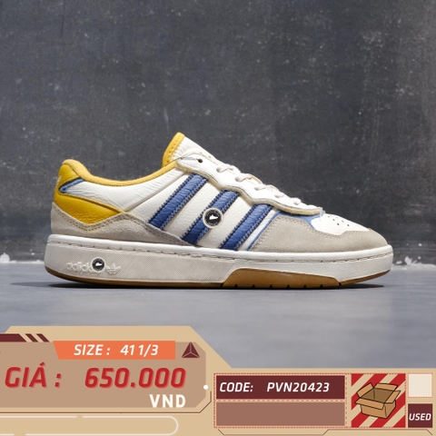 Adidas Originals Courtic Shoes 'White Beige Brown Blue' ID6069 SIZE 41 1/3 GIÀY 2HAND CHÍNH HÃNG PVN20423