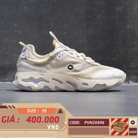 Nike React Live 'White Pure Platinum' CV1772 101 SIZE 39 GIÀY 2HAND CHÍNH HÃNG PVN20896