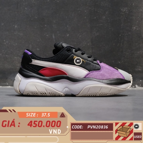 PUMA Storm.Y 'White Gray Violet' 371279 01 SIZE 37.5 GIÀY 2HAND CHÍNH HÃNG PVN20836