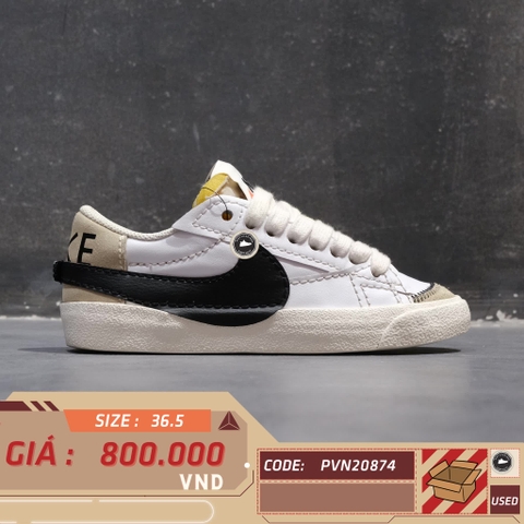 NIKE BLAZER LOW '77 JUMBO DQ1470 101 SIZE 36.5 GIÀY 2HAND CHÍNH HÃNG PVN20874
