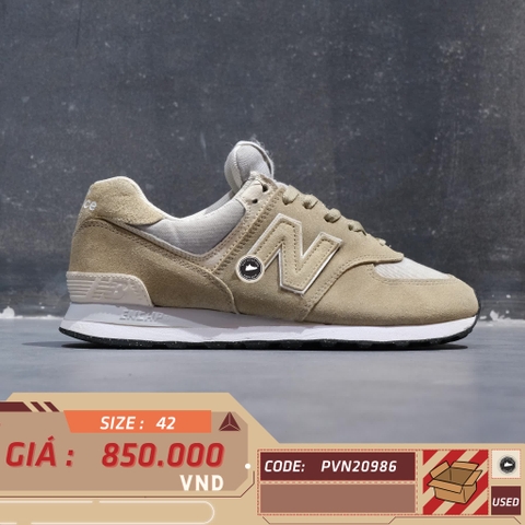 NEW BALANCE 574 'GREY SEA SALT' ML574RD2 SIZE 42 GIÀY 2HAND CHÍNH HÃNG PVN20986