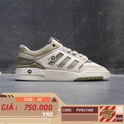 ADIDAS ORIGINALS DROP STEP 'WHITE DARK GREEN' GW9734 SIZE 42 GIÀY 2HAND CHÍNH HÃNG PVN21180
