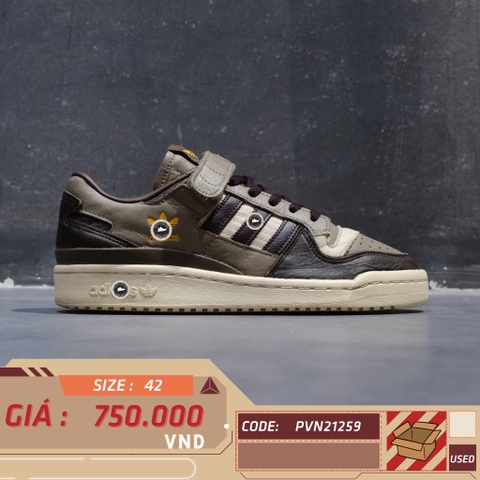 ADIDAS ORIGINALS FORUM 84 'BROWN' HQ6937 SIZE 42 GIÀY 2HAND CHÍNH HÃNG PVN21259