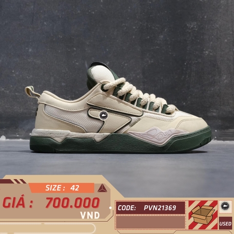 FILA FUSION x NOLLIE Skateboarding Sneakers 'Beige Black' T12M332301FWB SIZE 42 GIÀY 2HAND CHÍNH HÃNG PVN21369
