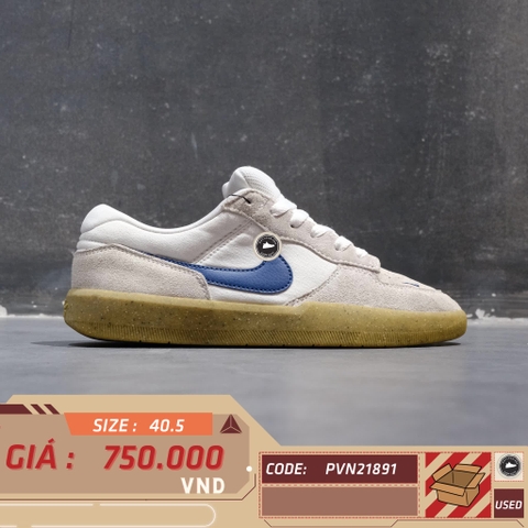 NIKE SB FORCE 58 WHITE LIGHT BROWN GUM CZ2959 100 SIZE 40.5 GIÀY 2HAND CHÍNH HÃNG PVN21891