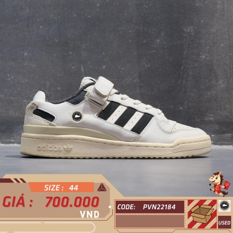 ADIDAS FORUM LOW 'ORBIT GREY BLACK' IE7217 SIZE 44 GIÀY 2HAND CHÍNH HÃNG PVN22184