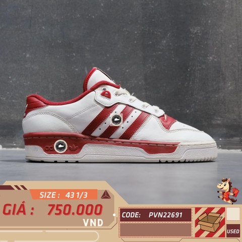 ADIDAS FALCON CLOUD WHITE EE4967 SIZE 43 1/3 GIÀY 2HAND CHÍNH HÃNG 22691