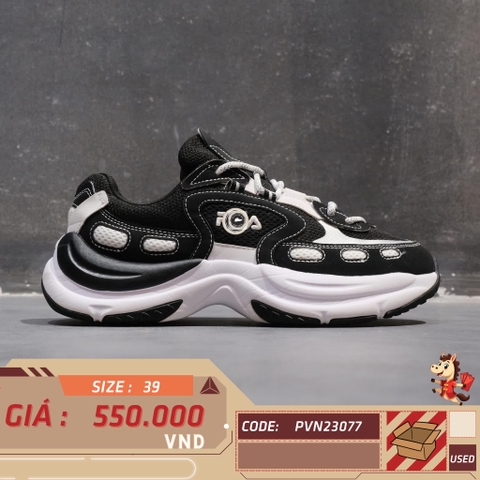 🔥 FILA ARCH VINTAGE SHOES ‘BLACK WHITE’ – SIZE 39 – PVN23077 – CHÍNH HÃNG