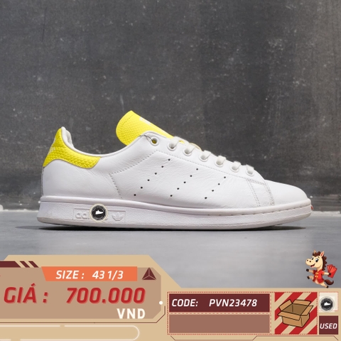 🔥 ADIDAS STAN SMITH ‘SNAKESKIN LEGACY GOLD YELLOW’ – SIZE 43 1/3 – PVN23478 – CHÍNH HÃNG