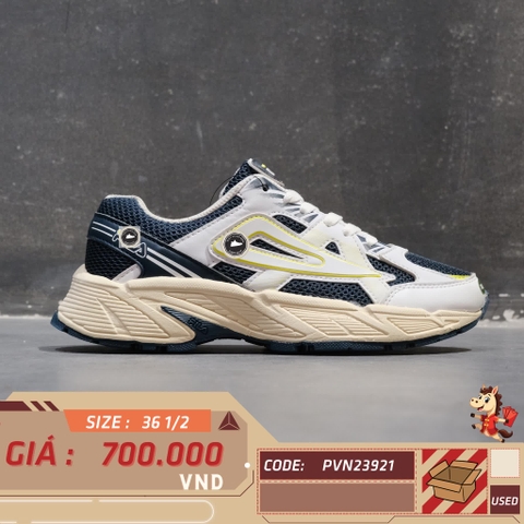 🔥 FILA LOW CUT BLACK/GREY (1RM01786D_142) – SIZE 36 ½ – PVN23921 – CHÍNH HÃNG