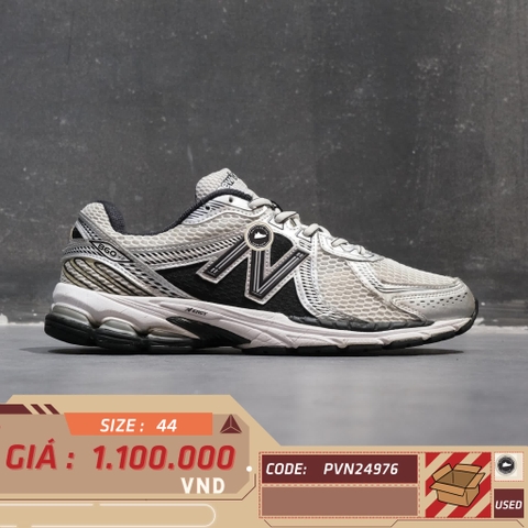 🔥 NEW BALANCE 860 V2 ‘BLACK SILVER’ – SIZE 44 – PVN24776 – CHÍNH HÃNG