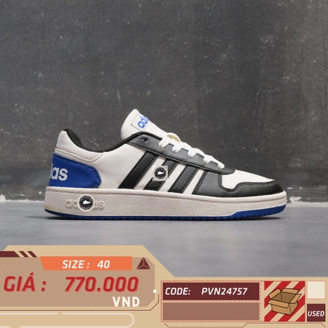 🔥 ADIDAS HOOPS 2.0 ‘WHITE ROYAL BLUE’ – SIZE 40 – PVN24757 – CHÍNH HÃNG