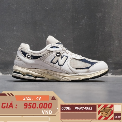 🔥 NEW BALANCE 2002R WHITE NATURAL INDIGO – SIZE 43 – PVN24982 – CHÍNH HÃNG