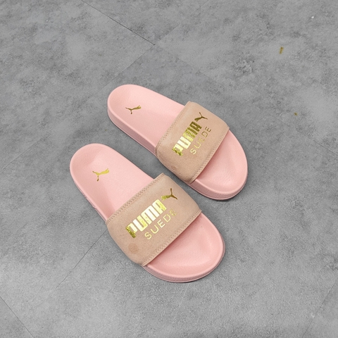 (MỚI CHÍNH HÃNG) Dép Puma Suede Leadcat Sandals Baby Pink