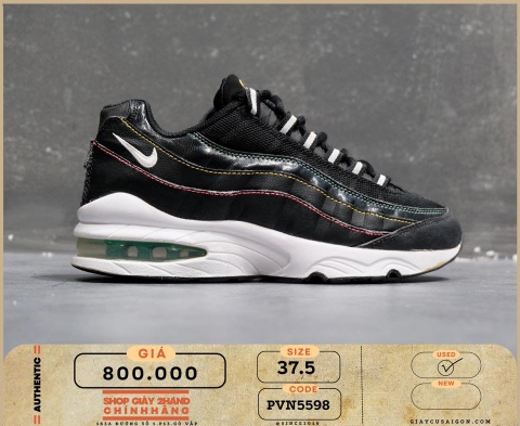 Giày 2hand Nike Air Max 95 Black Kinetic Green (GS) CJ6955-001 - 5598