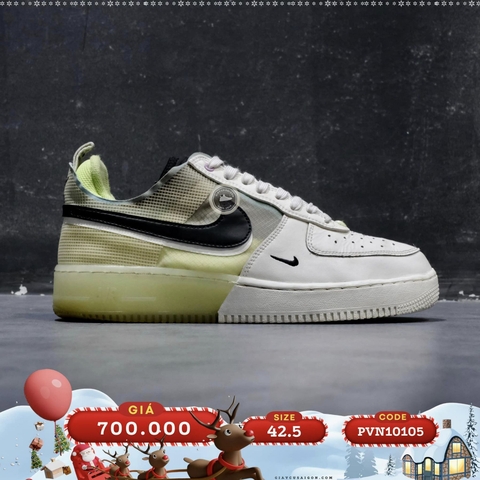 2hand Giày Nike Air Force 1 React Sail Barely Volt DM0573 101 SIZE 42.5 PVN10105