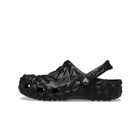 Crocs Classic Geometric Clog - Black - SẦU RIÊNG