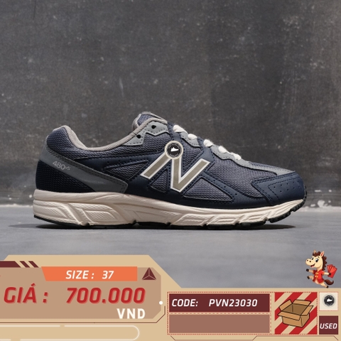 New Balance 480v5 Navy Grey - W480KE5 - Size 37 - GIÀY 2HAND CHÍNH HÃNG PVN23030