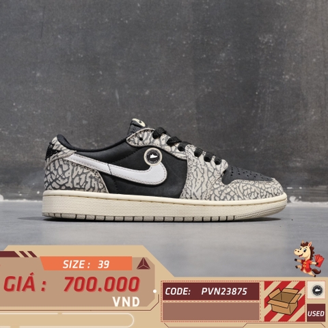 Air Jordan 1 Retro Low OG Black Cement - CZ0790 001 - Size 39 - GIÀY 2HAND CHÍNH HÃNG 23875