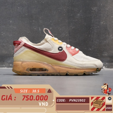 🔥 NIKE AIR MAX 90 TERRASCAPE ‘POMEGRANATE’ – SIZE 38.5 – PVN23902 – CHÍNH HÃNG