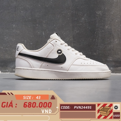 Nike Court Vision Low Next Nature - DH2987 101 - Size 43 - GIÀY 2HAND CHÍNH HÃNG PVN24495