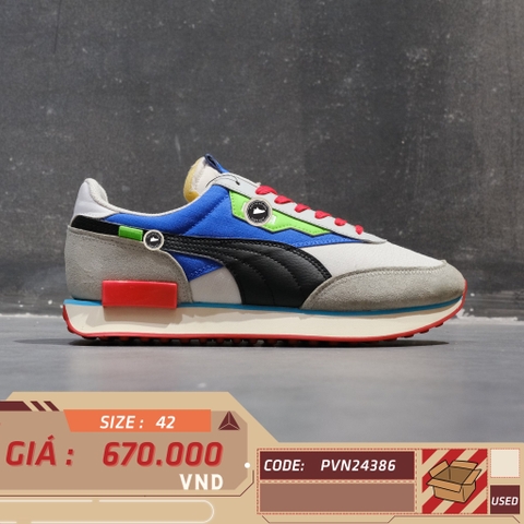 Puma Future Rider Ride On Dazzling Blue - 372838-01 - Size 42 - GIÀY 2HAND CHÍNH HÃNG PVN24386