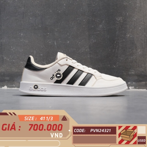 Adidas Breaknet 'White Black' - FX8707 - Size 41 1/3 - GIÀY 2HAND CHÍNH HÃNG PVN24321