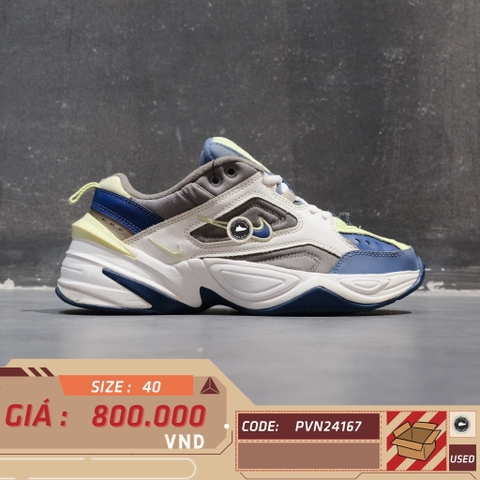 Nike M2K Tekno White Coastal Blue - AV4789 106 - Size 40 - GIÀY 2HAND CHÍNH HÃNG PVN24167