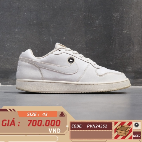 Nike Ebernon Low Triple White - AQ1775 100 - Size 43 - GIÀY 2HAND CHÍNH HÃNG PVN24352