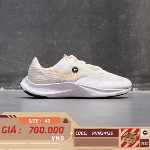 Nike Air Zoom Rival Fly 3 'White Metallic Gold' - CT2405 100 - Size 40 - GIÀY 2HAND CHÍNH HÃNG PVN24126