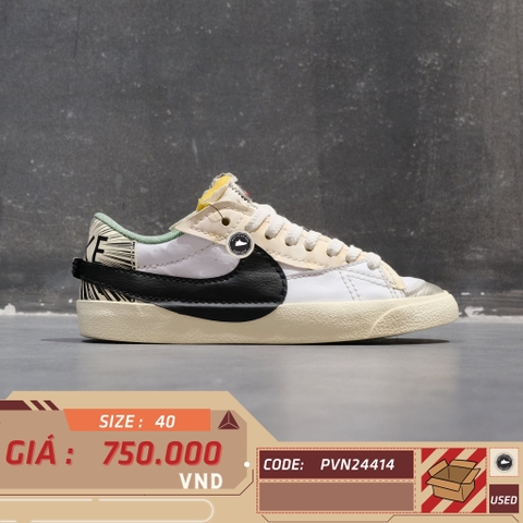 Nike Blazer Low '77 Jumbo Mighty Swooshers - DX6059 101 - Size 40 - GIÀY 2HAND CHÍNH HÃNG PVN24414