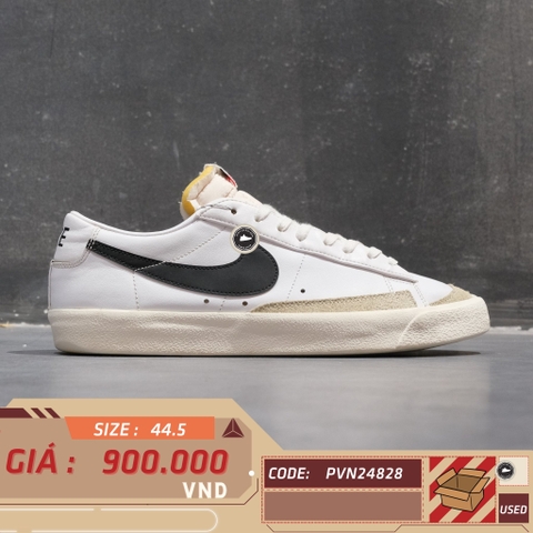 Nike Blazer Low '77 Vintage 'White Black' - DA6364 101 - Size 44.5 - GIÀY 2HAND CHÍNH HÃNG PVN24828