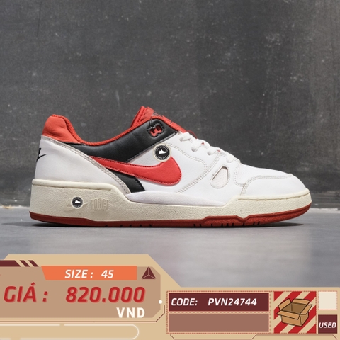 Nike Full Force Low White Red Black - FB1362 102 - Size 45 - GIÀY 2HAND CHÍNH HÃNG PVN24744