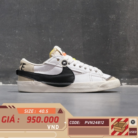 Nike Blazer Low '77 Jumbo White Black - DN2158 101 - Size 40.5 - GIÀY 2HAND CHÍNH HÃNG PVN24812