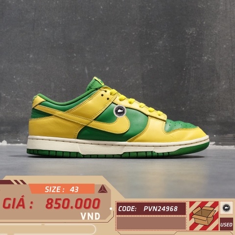 Nike Dunk Low Retro Reverse Brazil - DV0833 300 - Size 43 - GIÀY 2HAND CHÍNH HÃNG PVN24968