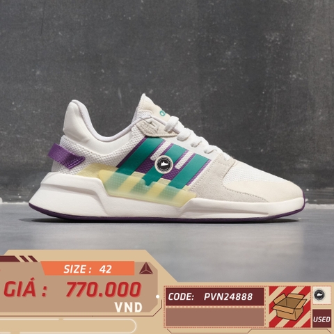 adidas neo RUN90S White Brown Green - EH2572 - Size 42 - GIÀY 2HAND CHÍNH HÃNG PVN24888