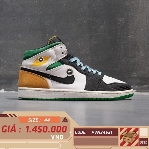 Air Jordan 1 Mid SE 'Oakland' - 852542 101 - Size 44 - GIÀY 2HAND CHÍNH HÃNG PVN24631