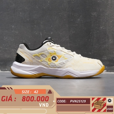 Yonex Power Cushion 101CR White Gold - SHB101CR TRẮNG VÀNG - Size 42 - GIÀY 2HAND CHÍNH HÃNG PVN25129